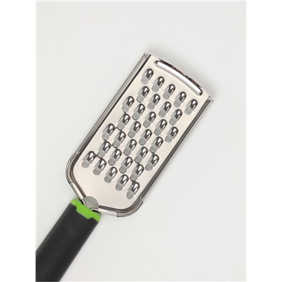 Тёрка для сыра крупная Доляна Lime, 22.8 см, с ручкой, цвет МИКС