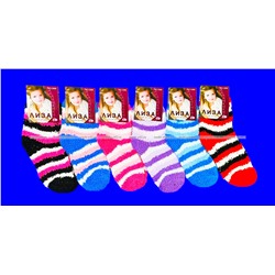 Носки детские травка махра ПОЛОСАТАЯ