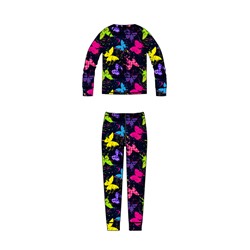 Термокомплект трикотажный для девочек: брюки, толстовка