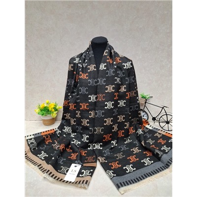 Тёплый палантин из кашемира, мультицвет