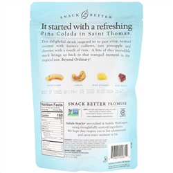 Sahale Snacks, Смесь снеков, ананас, ром, кешью и кокос, 128 г (4,5 унции)
