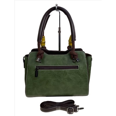Женская сумка из искусственной кожи, цвет зеленый