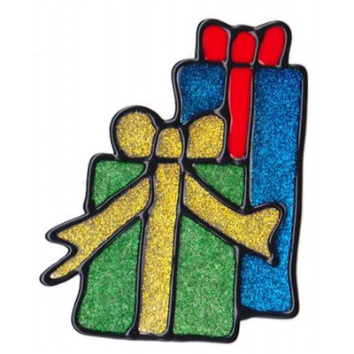 Наклейка на стекло Новогодняя "Подарки" 15х20 см Р6214-6 Кн6214-6 Гранит