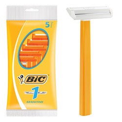 Станок для бритья одноразовый BiC-1 Sensitive (Orange) (5шт.)