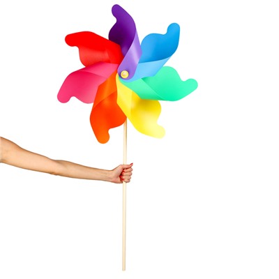 Ветерок «Завиток» на деревянной палочке