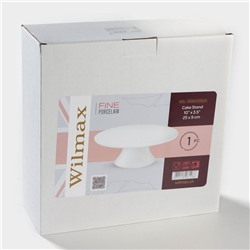 Тортовница фарфоровая на ножке, 25×9 см