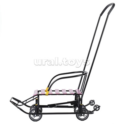 Санки детские "Мишутка-1" Универсал (черный-слива) в коробке