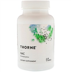Thorne Research, N-ацетилцистеин, 90 капсул