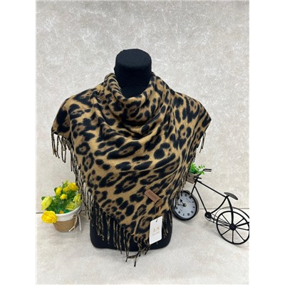 Платок в клетку из кашемира, мультицвет