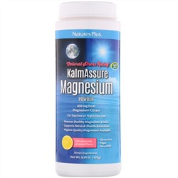 Nature's Plus, Kalmassure, магний в порошке, со вкусом освежающего розового лимонада, 400 мг, 408 г (0,90 фунта)