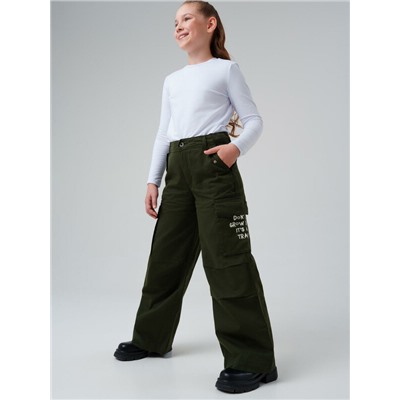 Брюки текстильные для девочек