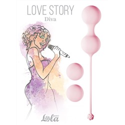 Набор розовых вагинальных шариков Love Story Diva