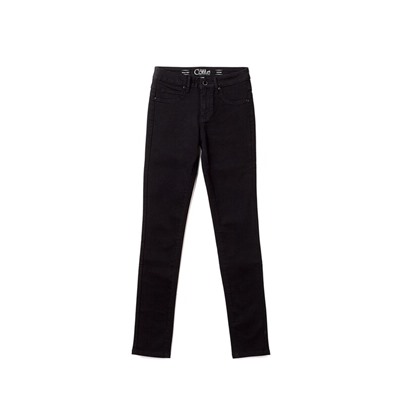 Высокая посадка CONTE CON-96 Моделирующие черные джинсы с высокой посадкой