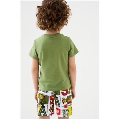 Комплект трикотажный для мальчиков: фуфайка (футболка), шорты PLAYTODAY, 1239803