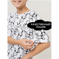 Детская футболка ДПФ/зайцы