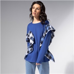 Лонгслив дизайнерский, Гардеробная магия (синий)