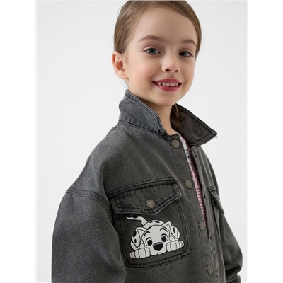 Куртка текстильная джинсовая для девочек