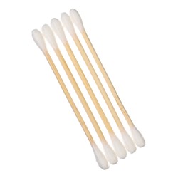 Ватные палочки для детей, пакет 300 шт., наконечник - классика, хлопок/бамбук(стик) Крошка Я