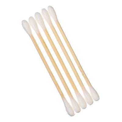 Ватные палочки для детей, пакет 300 шт., наконечник - классика, хлопок/бамбук(стик) Крошка Я