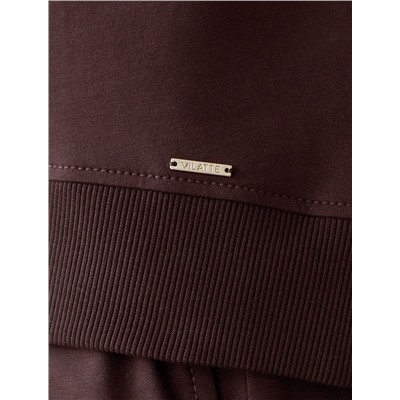 Футболка свободная с принтом из футера двухнитки с эластаном