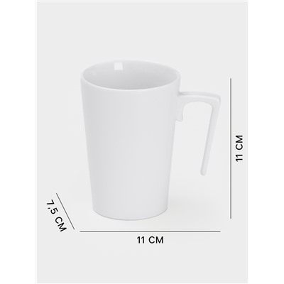 Кружка Wilmax, 320 мл, фарфор, белая