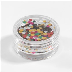 Блёстки для декора, крупные, разноцветные