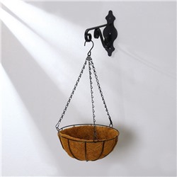 Кашпо подвесное «Полусфера», d=30 см, с кокосовым вкладышем