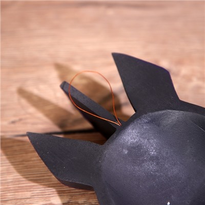 Маска «Зебра», 18 см, дерево, фиолетовая