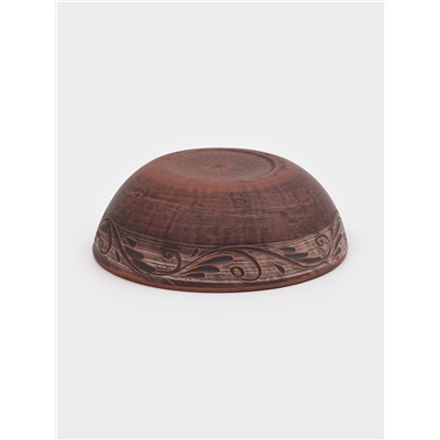 Салатник «Ангоб», 1 л, 6×18.5 см, красная глина