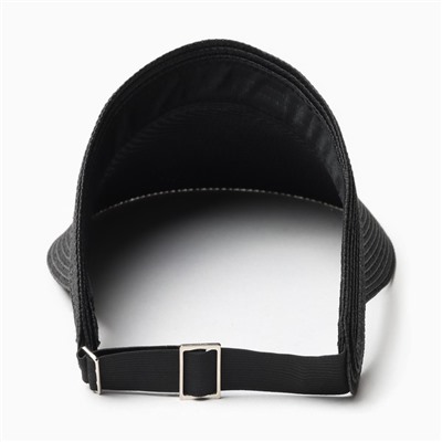 Козырёк женский MINAKU, чёрный, размер 58, целлюлоза