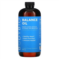 BodyBio, Balance Oil, Organic Linoleic Acid and Linolenic Acid Blend, 16 fl oz (473 ml)