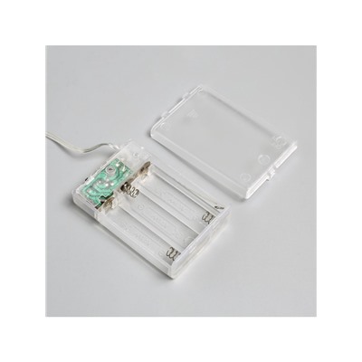 Гирлянда «Конский хвост» 10 нитей по 1 м, IP20, серебристая нить, 100 LED, 2 режима, батарейки AAх3 (нет в комплекте), свечение белое