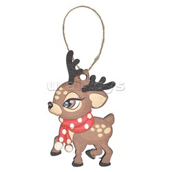 Набор новогодних украшений "Оленята" (6,5* 5 см х 9шт) в коробке