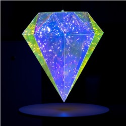 Светодиодная фигура «Бриллиант» 43×54×43 см, пластик, 220 В, свечение белое