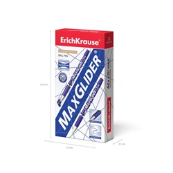 Ручка шариковая 0.7 мм "MaxGlider® "45213 синяя с резиновым хватом технология ультраскольжения ErichKrause