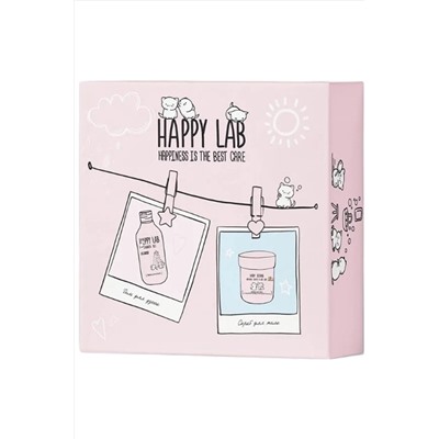 HAPPY LAB Набор для ухода за телом Lovin you: гель для душа, скраб для тела, 300 мл, 240 г KRISTALLER, 1210429