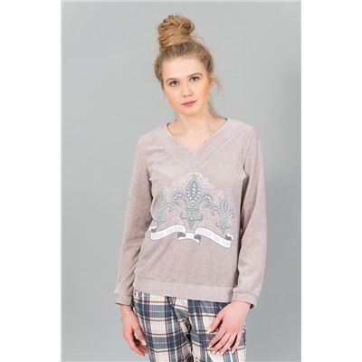 Женский домашний костюм с брюками и кофтой 178