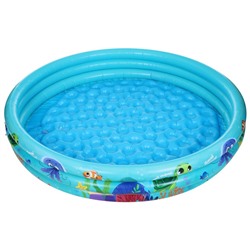 Бассейн надувной «На волне: Морской мир», 146×25 см, с надувным дном