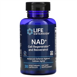 Life Extension, NAD+ Cell Regenerator and Resveratrol, 30 Vegetarian Capsules