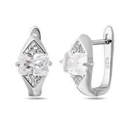 Серьги, куб.циркон., BY-5704