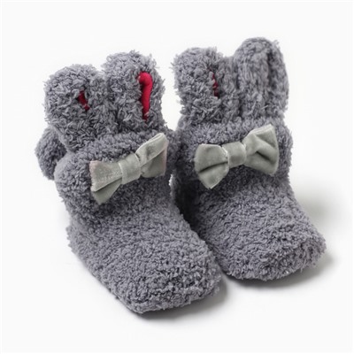 Носки для девочки махровые MINAKU, серые, размер 11