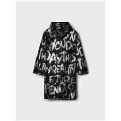 Плащ из полимерного материала для девочек (дождевик)