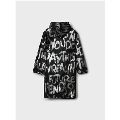 Плащ из полимерного материала для девочек (дождевик)