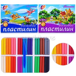 Пластилин мягкий (восковой)  18 цв."Фантазия" картон