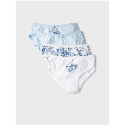 Трусы трикотажные для девочек, 4 шт в комлекте