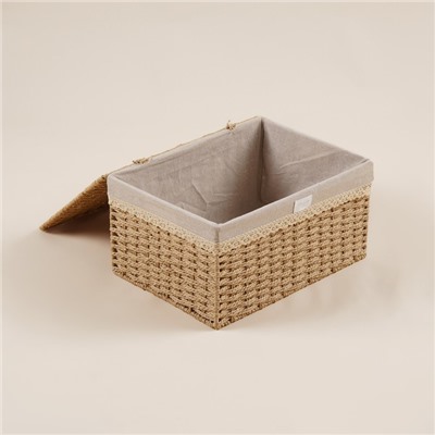 Корзина для хранения SL Home, плетёная, ручной работы, 30×20×15.5 см