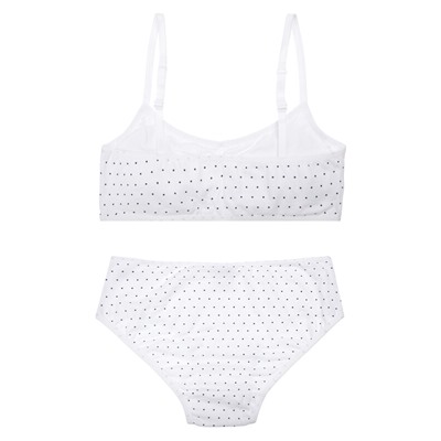 Комплект трикотажный для девочек: топ, трусы