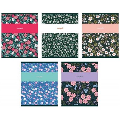 Тетрадь  96л клетка "Цветочный сад" ТК968716 Listoff