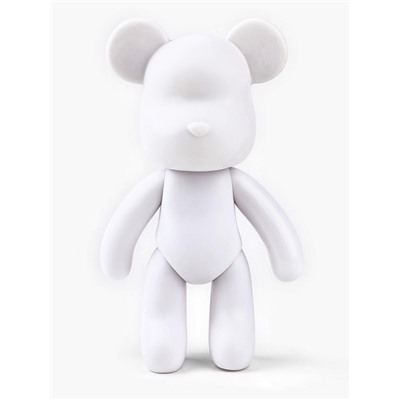 Алмазная мозаика на фигурке с полным заполнением «Жемчужный мишка стразами», белый