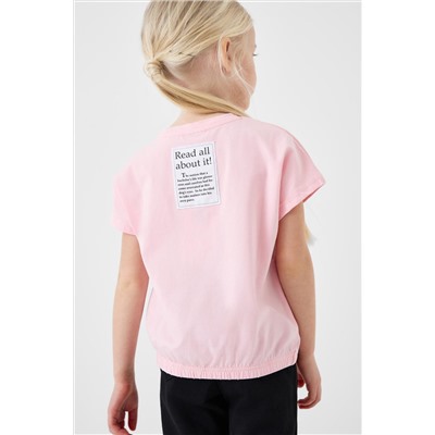 Фуфайка трикотажная для девочек (футболка) PLAYTODAY, 1240916